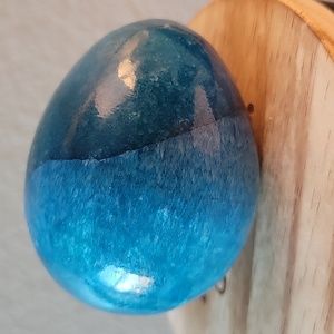 Blue Vintage Marble Egg